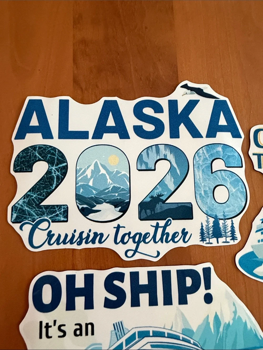 Alaska Cruise Magnet Pack • 6 pieces • New in Package • 2026 Alaska Travel Theme
